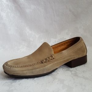 MENS Cole Haan Tan Suede Leather Driving Loafers